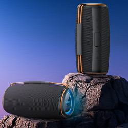 Yesido Wireless Speaker (YSW38) Bluetooth 5.3, RGB Lighting, TWS, TF Card, USB, AUX, 2000mAh, 30W Black