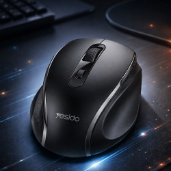Yesido Wireless Mouse (KB45) 2.4G Connection, 800 / 1200 / 1600 DPI, Low Noise Black Yesido Wireless Mouse (KB45) 2.4G Connection, 800 / 1200 / 1600 DPI, Low Noise Black