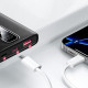 Yesido Power Bank (YP92) USB, Type C, Lightning, Digital Display, Ultra thin, 5000mAh, 22.5W Black