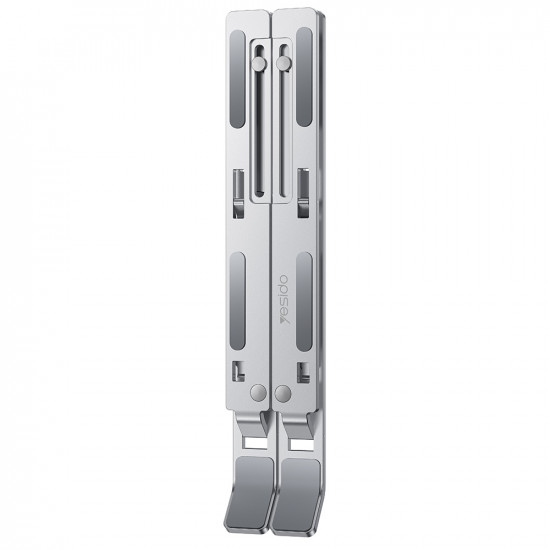 Yesido Laptop Holder (LP07) Stable & Secure Design, 7 Level Height Adjustment, Aluminum Alloy, for 13 20" Laptops Silver