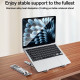 Yesido Laptop Holder (LP07) Stable & Secure Design, 7 Level Height Adjustment, Aluminum Alloy, for 13 20" Laptops Silver