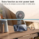 Yesido Mini Handheld Fan (YF10) Power Bank, Foldable, 3 Speed Levels, Phone Holder, 4000mAh, Type C Black
