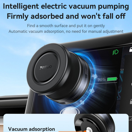 Yesido Car Holder (C224) for Dashboard, 360° Ball Head Black