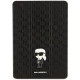 Karl Lagerfeld KLFC10SAKHPKK iPad 10.2" Folio Magnet Allover Cover black Saffiano Monogram Ikonik