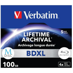 BD-XL Verbatim M-Disc 100GB 4X 5pcs 43849 BD-XL Verbatim M-Disc 100GB 4X 5pcs 43849