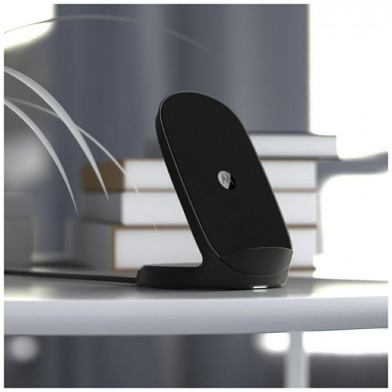 Wireless Charger Motorola TurboPower 15W Stand Pad Qi black