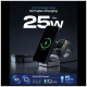Spigen Essential EF323MQ 3-in-1 25W Qi2.2 MagSafe Wireless Charger Black