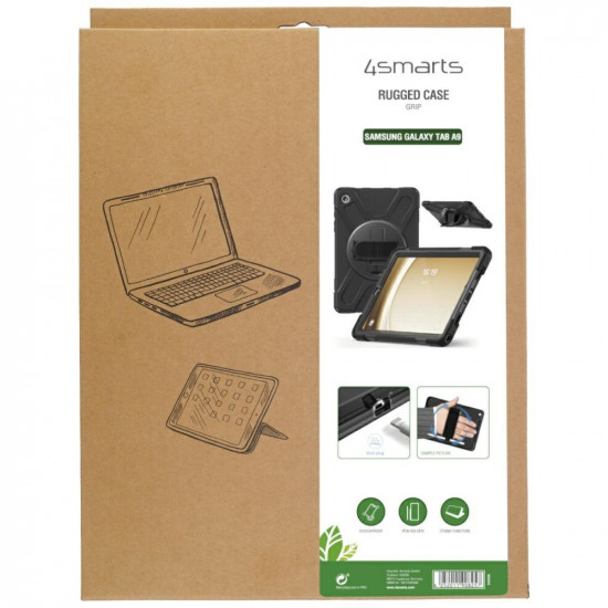 4smarts Rugged Case Grip for Samsung Galaxy Tab A9 black
