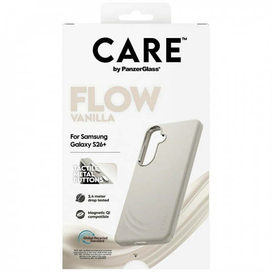 Case CARE by PanzerGlass Flow Vanilla Qi for Samsung Galaxy S26 Plus vanilla Case CARE by PanzerGlass Flow Vanilla Qi for Samsung Galaxy S26 Plus vanilla