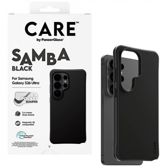Case CARE by PanzerGlass Samba Black Qi for Samsung Galaxy S26 Ultra black