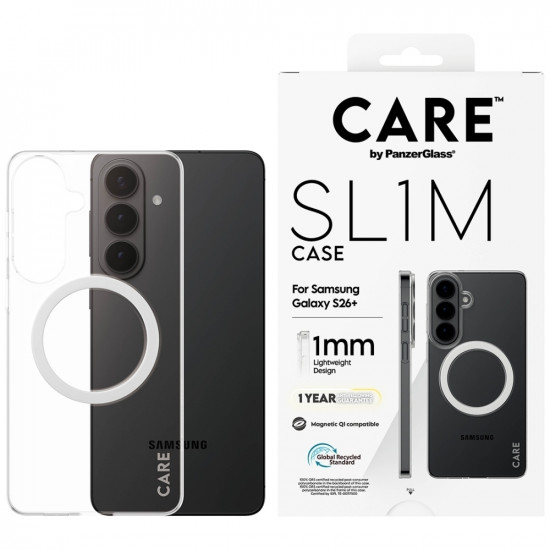 Case CARE by PanzerGlass SL1M for Samsung Galaxy S26 Plus transparent Case CARE by PanzerGlass SL1M for Samsung Galaxy S26 Plus transparent