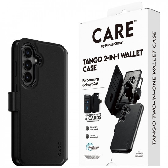 Case CARE by PanzerGlass Tango 2in1 Wallet for Samsung Galaxy S26 Plus black