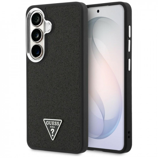 Case Guess Fixed Glitter Triangle MagSafe for Samsung Galaxy S26 Plus black Case Guess Fixed Glitter Triangle MagSafe for Samsung Galaxy S26 Plus black