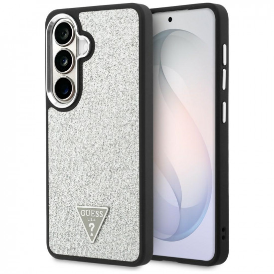 Case Guess Fixed Glitter Triangle MagSafe for Samsung Galaxy S26 Plus silver Case Guess Fixed Glitter Triangle MagSafe for Samsung Galaxy S26 Plus silver
