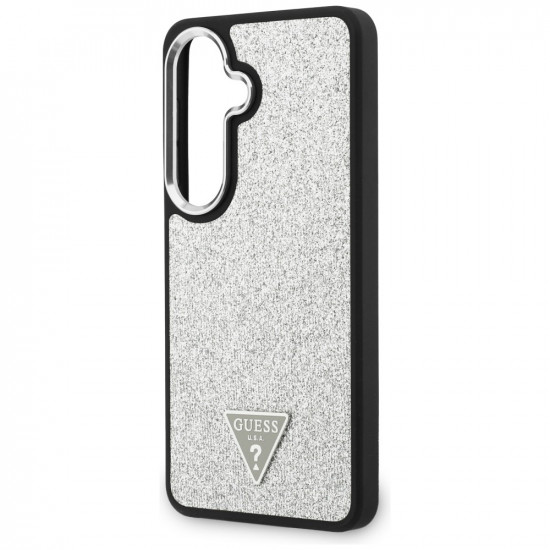 Case Guess Fixed Glitter Triangle MagSafe for Samsung Galaxy S26 Plus silver Case Guess Fixed Glitter Triangle MagSafe for Samsung Galaxy S26 Plus silver