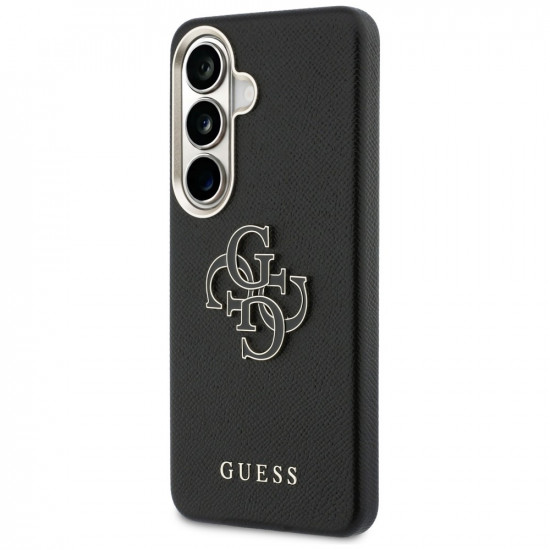 Case Guess Grained Big 4G Metal Logo for Samsung Galaxy S26 Plus black