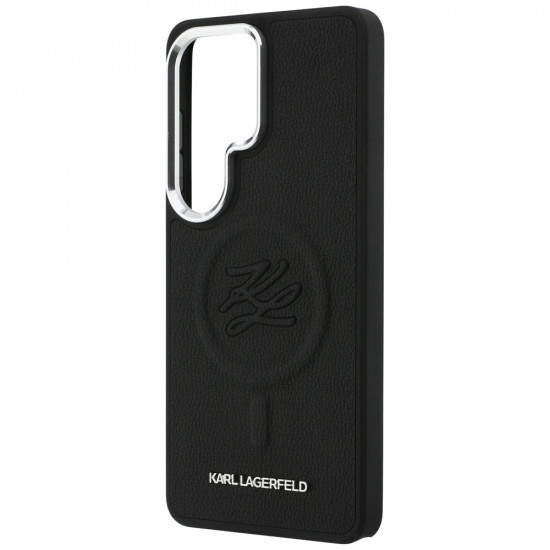 Case Karl Lagerfeld Embossed Ring Initials MagSafe for Samsung Galaxy S26 Ultra black