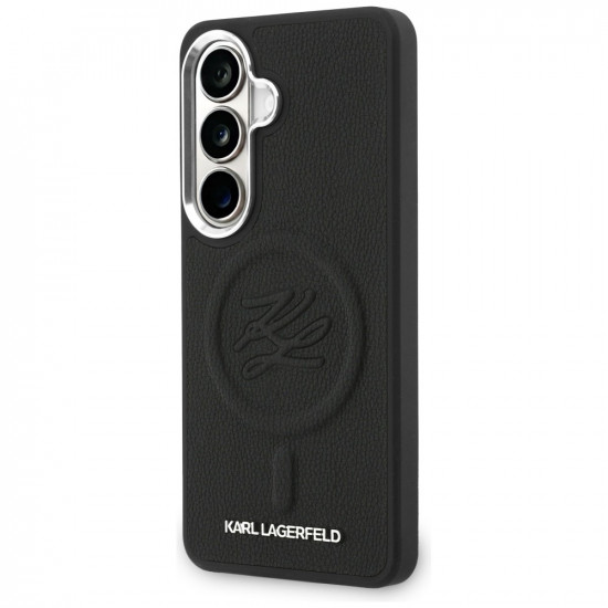 Case Karl Lagerfeld Embossed Ring Initials MagSafe for Samsung Galaxy S26 Plus black