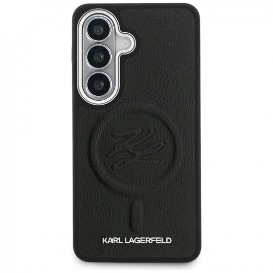 Case Karl Lagerfeld Embossed Ring Initials MagSafe for Samsung Galaxy S26 Plus black