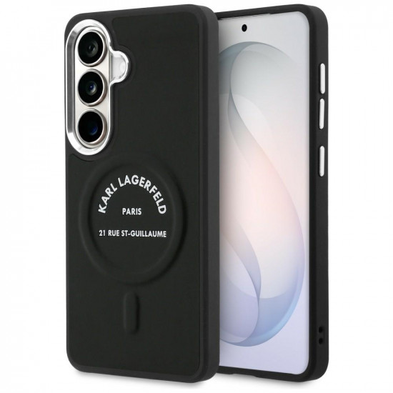 Case Karl Lagerfeld Embossed Ring RSG Logo MagSafe for Samsung Galaxy S26 black