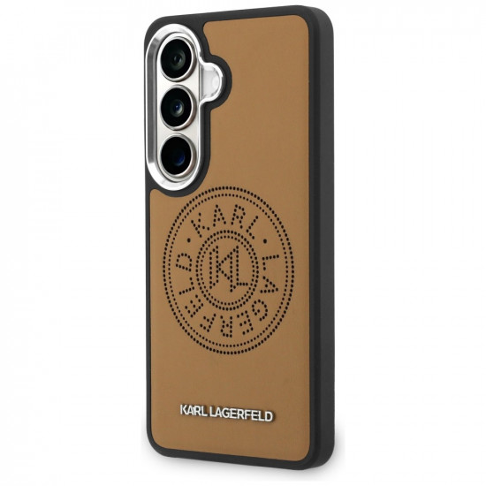 Case Karl Lagerfeld Perforated KL MagSafe for Samsung Galaxy S26 Plus brown