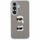 Case Karl Lagerfeld Saffiano Double Heads Metal for Samsung Galaxy S26 silver