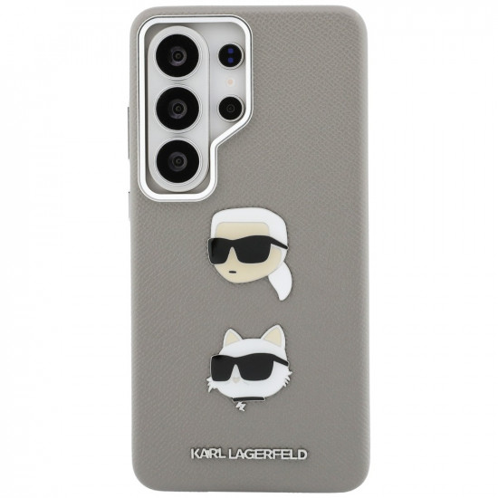 Case Karl Lagerfeld Saffiano Double Heads Metal for Samsung Galaxy S26 Ultra silver