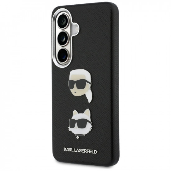 Case Karl Lagerfeld Saffiano Double Heads Metal for Samsung Galaxy S26 Plus black