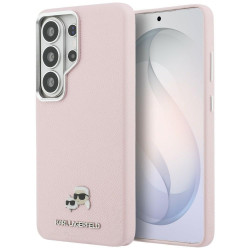 Case Karl Lagerfeld Saffiano KC Metal Logo MagSafe for Samsung Galaxy S26 Ultra pink