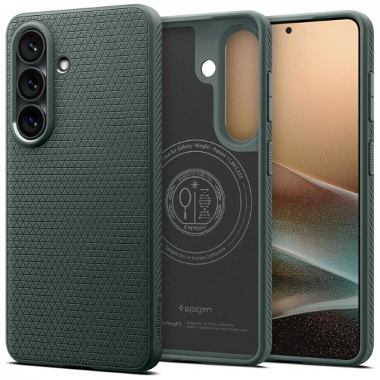 Spigen Liquid Air Mag MagSafe case for Samsung Galaxy S26+ abyss green