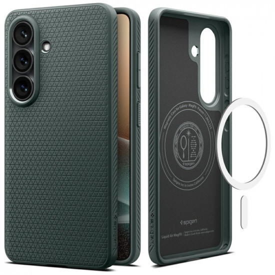 Spigen Liquid Air Mag MagSafe case for Samsung Galaxy S26+ abyss green