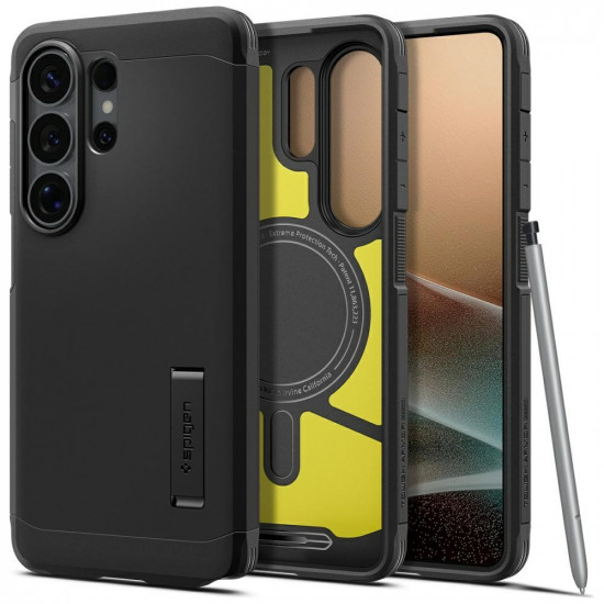 Spigen Tough Armor Mag MagSafe case for Samsung Galaxy S26 Ultra black