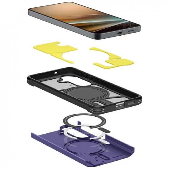 Case Spigen Tough Armor MagSafe for Samsung Galaxy S26 purple