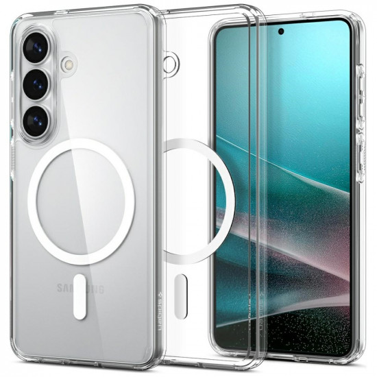 Spigen Ultra Hybrid Mag MagSafe case for Samsung Galaxy S26 clear white Spigen Ultra Hybrid Mag MagSafe case for Samsung Galaxy S26 clear white