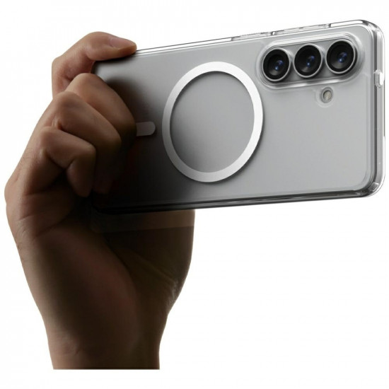 Spigen Ultra Hybrid Mag MagSafe case for Samsung Galaxy S26 clear white Spigen Ultra Hybrid Mag MagSafe case for Samsung Galaxy S26 clear white