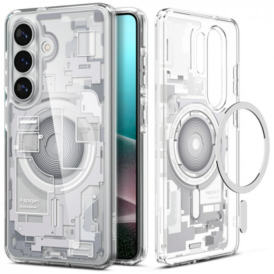 Spigen Ultra Hybrid Mag MagSafe case for Samsung Galaxy S26 zero one white