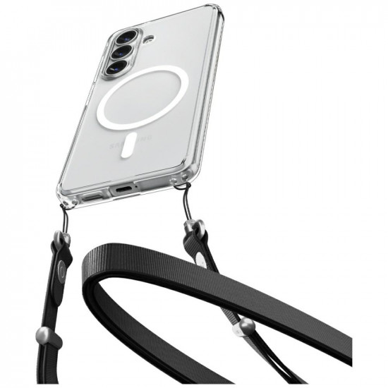 Spigen Ultra Hybrid Mag MagSafe case for Samsung Galaxy S26+ clear white