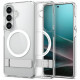 Spigen Ultra Hybrid S Mag MagSafe case for Samsung Galaxy S26 clear white