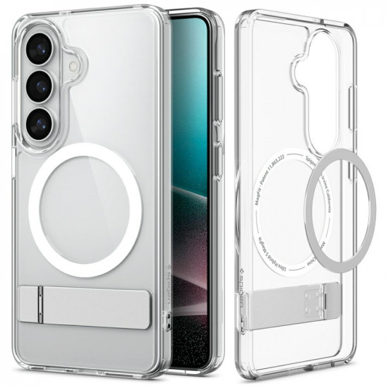 Spigen Ultra Hybrid S Mag MagSafe case for Samsung Galaxy S26 clear white