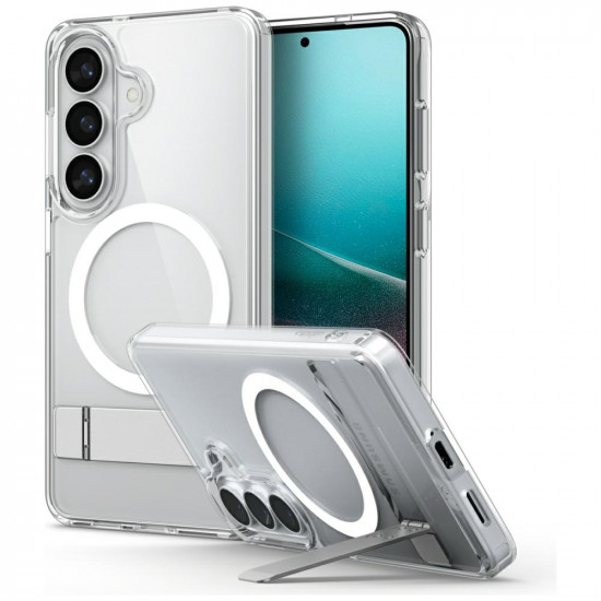 Spigen Ultra Hybrid S Mag MagSafe case for Samsung Galaxy S26 clear white