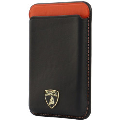 Magnetic Wallet Lamborghini Urus D8 Genuine Leather MagSafe orange