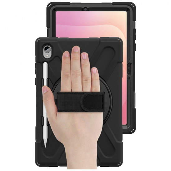 Armored Case with handle 4smarts Rugged Case Grip for Samsung Galaxy Tab S11 black