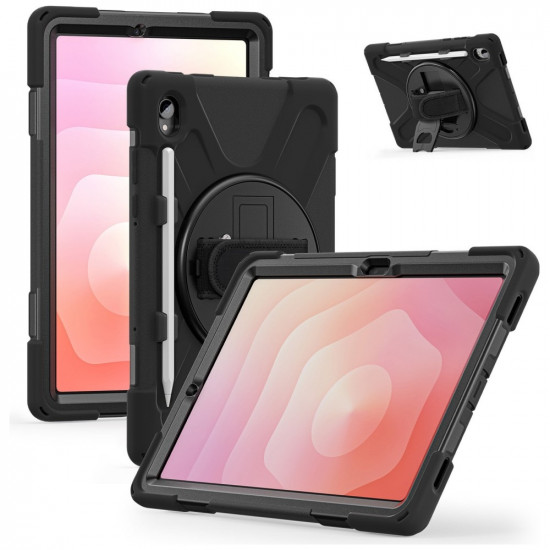 Armored Case with handle 4smarts Rugged Case Grip for Samsung Galaxy Tab S11 black