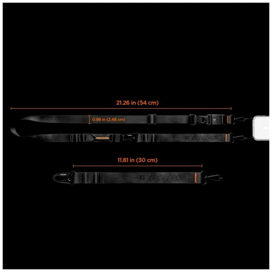 Universal crossbody leash Spigen DA30M Lanyard black Universal crossbody leash Spigen DA30M Lanyard black