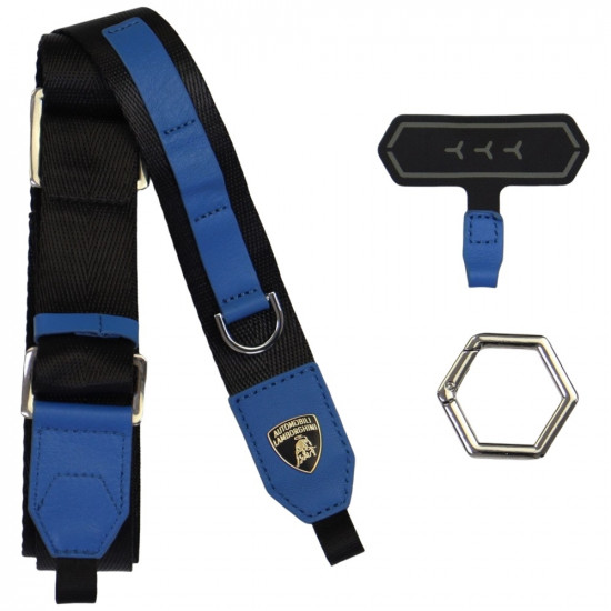 Universal Lamborghini D1 Crossbody Webbing Strap blue