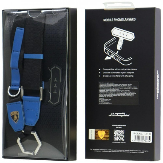 Universal Lamborghini D1 Crossbody Webbing Strap blue