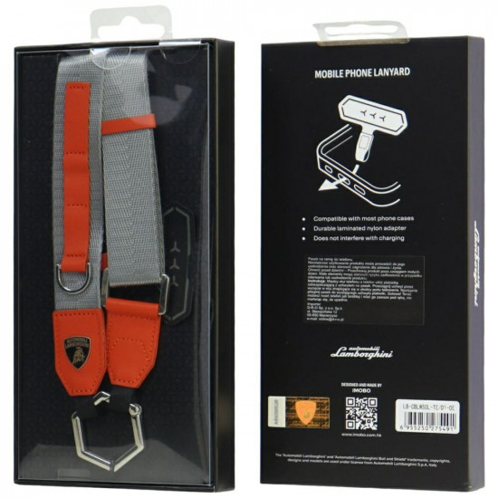 Universal Lamborghini D1 Crossbody Webbing Strap orange