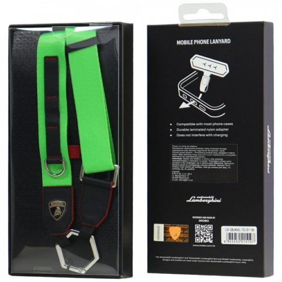 Universal Lamborghini D1 Crossbody Webbing Strap green