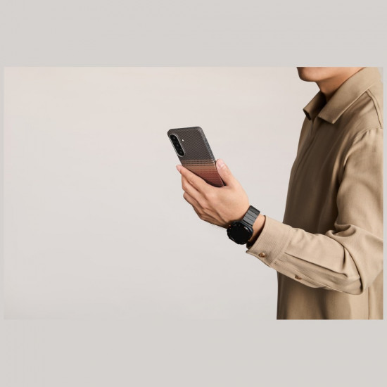 PITAKA Edge Case MagSafe case for Samsung Galaxy S26 sunset