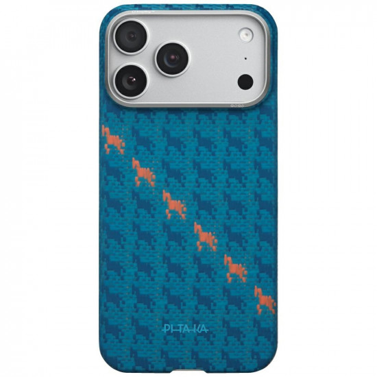 Case PITAKA Happiness Rides Edge Case MagSafe for iPhone 17 Pro Max indigo